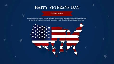 Happy Veterans Day PowerPoint Template SlideKit