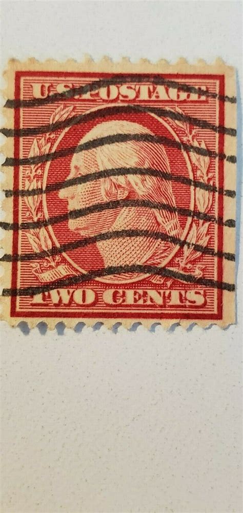 Mavin George Washington Red 2 Cent Us Stamp Vintage 1908 1909 Vintage