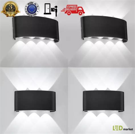 W Aluminium Applique Ext Rieur Led Lampe Murale Jardin Couloir Balcon