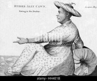 Hyder Ali or Haidar Ali 1722 1782 Indian general and Sultan of Mysore ...