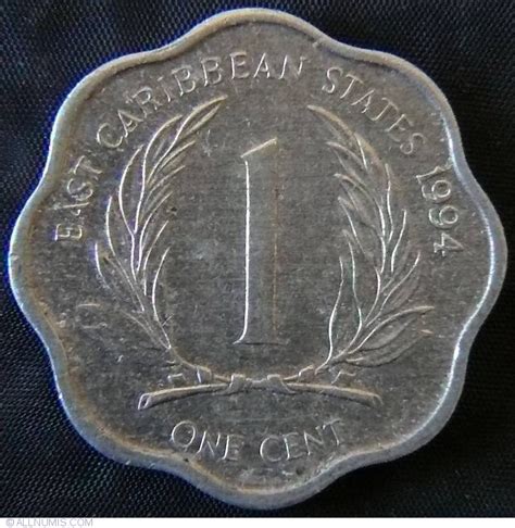 1 Cent 1994 Organization 1981 Present East Caribbean States Coin