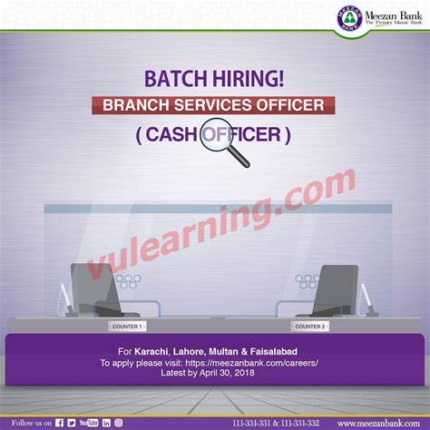 Meezan Bank Jobs 2018 Apply Online For Branch Services Officer Cashier