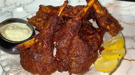 Crispy Mutton Chaap Fry Recipe Mutton Chops Fry Recipe Kahkashan All