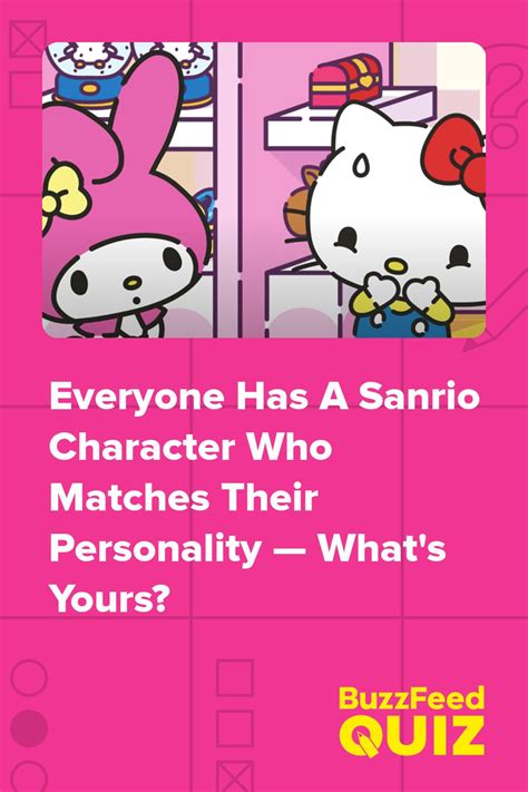 Find Out Which Sanrio Character You Are Hello Sanrio Characters