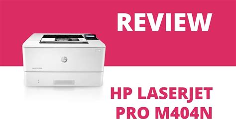 Hp Laserjet Pro M404 A4 Mono Laser Printer Series Youtube