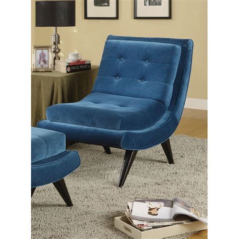 5th Avenue Armless Lounge Chair - Cerulean Blue | DCG Stores