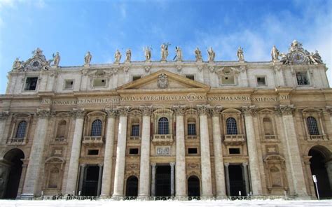 A Large Church with Pillars and Statues on the Outside of it Editorial Photography - Image of ...