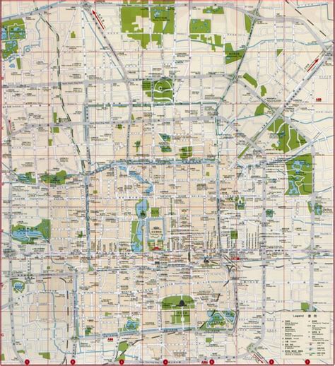 Beijing Tourist Map Beijing China Mappery