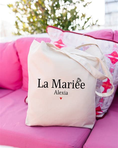 Tote Bag La Mari E Sac Evjf Evg Mariage Bride Cabas Etsy