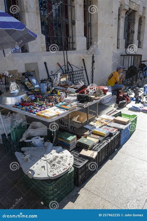 Flea Market Stalls In Cadiz Spain Editorial Image Image Of Items