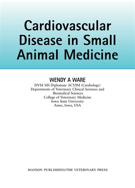 SOLUTION: Cardiovascular disease in small animal medicine - Studypool