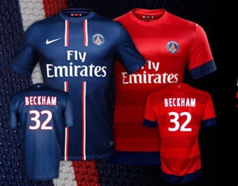 Le maillot de David Beckham au PSG le 32 Bénin Football