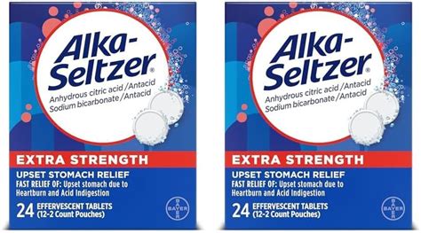 Amazon Alka Seltzer Extra Strength Effervescent Tablets Count