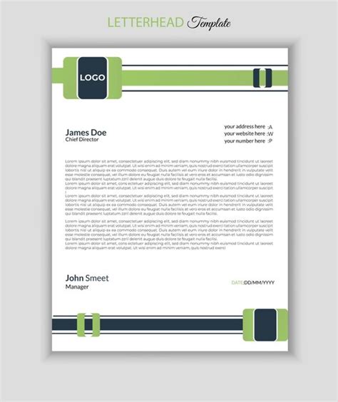 Premium Vector Minimalist Business And Corporate Company Letterhead