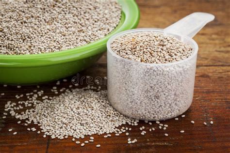 Scoop Of Chia Seeds Stock Image Image Of Healthy Seed