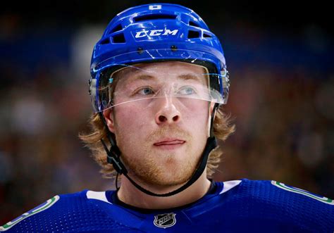 brock boeser vancouver canucks nhl intense game wallpaper background