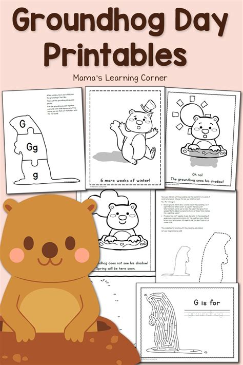 Groundhog Printables For Preschool