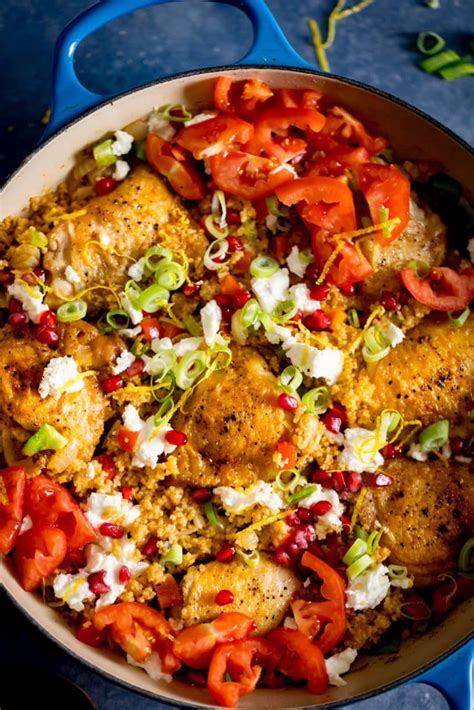 One-Pot Chicken and Couscous with Feta - Nicky's Kitchen Sanctuary