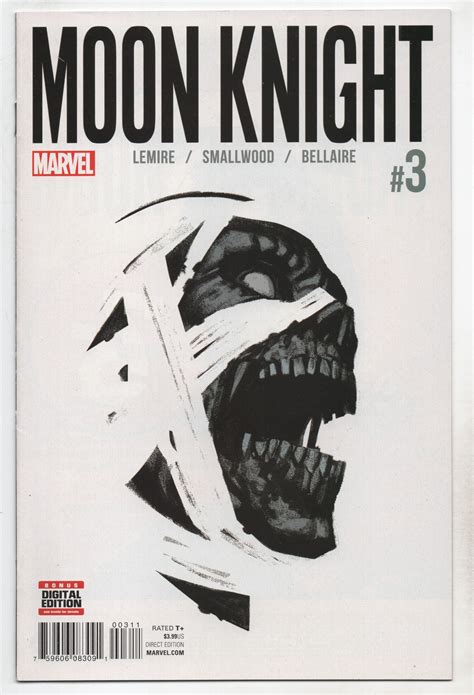 Moon Knight 3 Marvel 2016 Nm 94 Greg Smallwood Jeff Lemire Golden Apple Comics