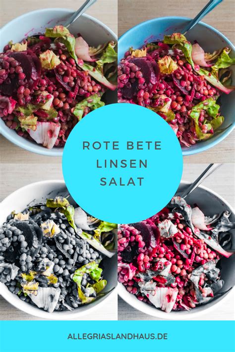 Rote Bete Linsen Salat Allegrias Landhaus