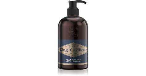 Gillette King C Beard Face Wash Shampoing Pour Barbe Notino Be