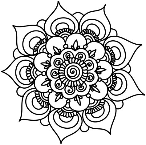 Mandala Coloring book Drawing Clip art - floral wreath png download ...