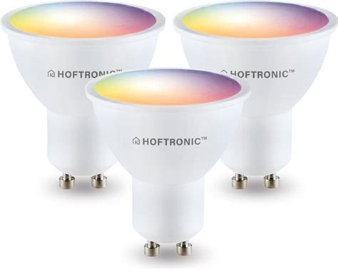 3x Hoftronic Smart Gu10 Smart Lamp Led Besturing Via App Wifi