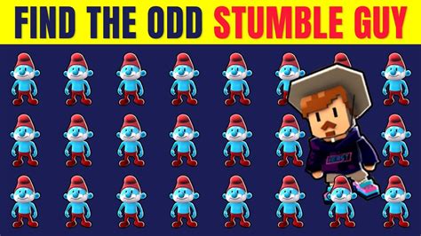 Can You Spot The Odd Stumble Guy In 15 Seconds Mr Beast And Smurfs