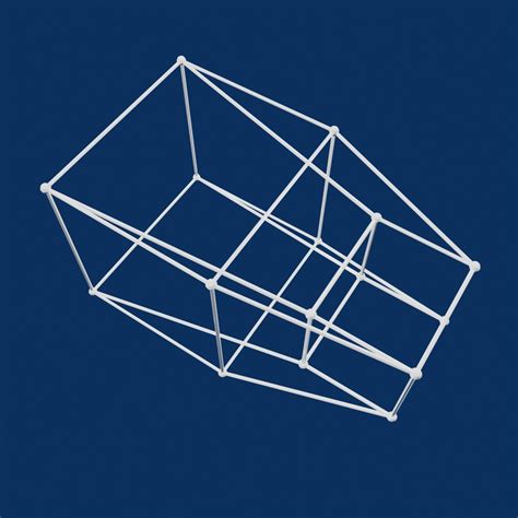 hypercube tesseract 3d model