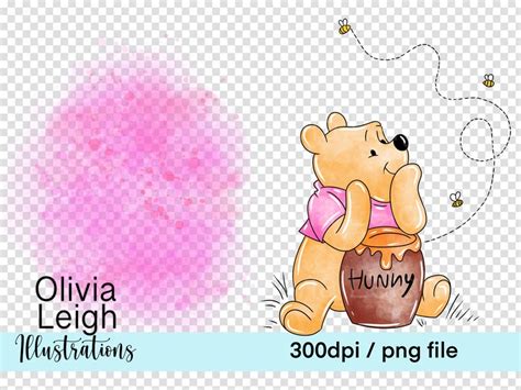 Winnie The Pooh And Eeyore Cute Clipart Png Files Digital Etsy