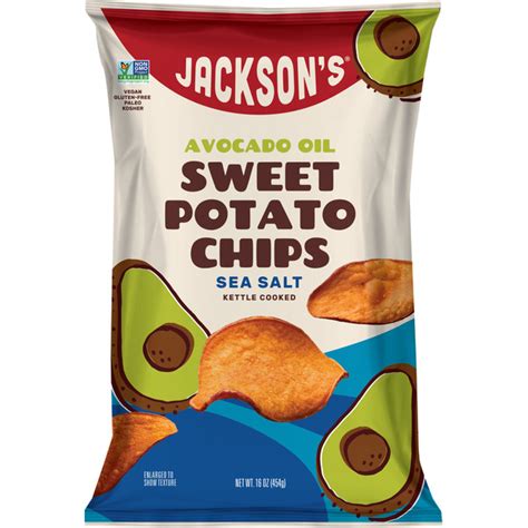 Costco Jacksons Avocado Oil Kettle Cooked Sweet Potato Chips Sea Salt