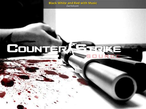 Black White And Red With Music Counter Strike Source Mods