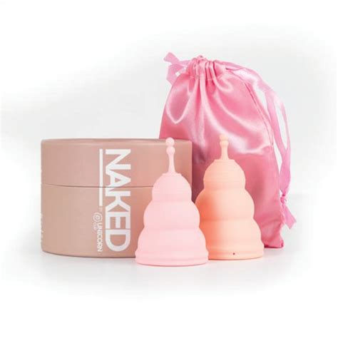 Naked By Unicorn Cup Menstrual Cup Sterilising Cup Twin Pack NAKEDUNI