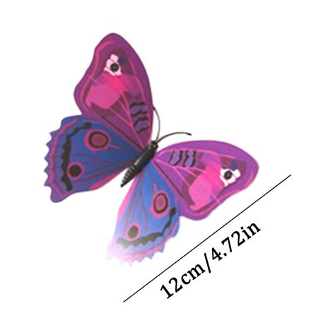 24pc 3d Butterfly Art Wall Stickers Home Decor Diy For Wedding Party