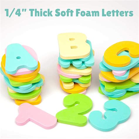 Foam Bath Letters & Numbers - Pastel – TubCubby