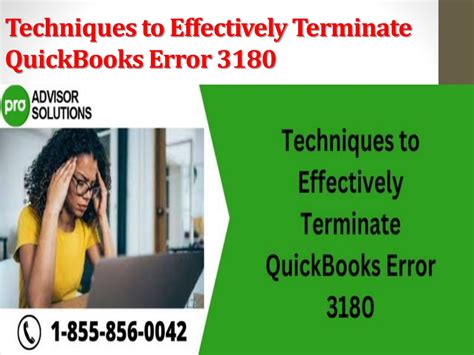 PPT Techniques To Effectively Terminate QuickBooks Error 3180