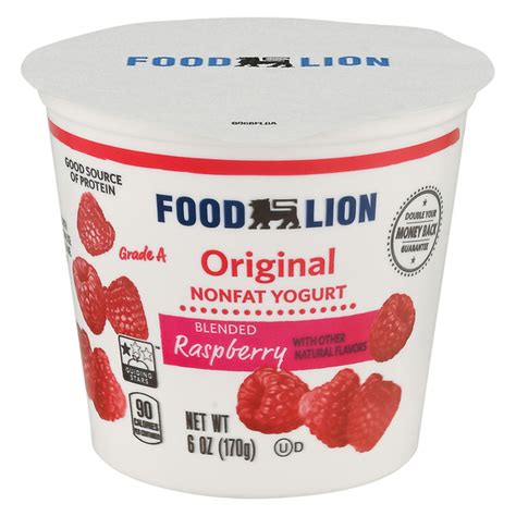 Save On Food Lion Original Nonfat Raspberry Yogurt Order Online