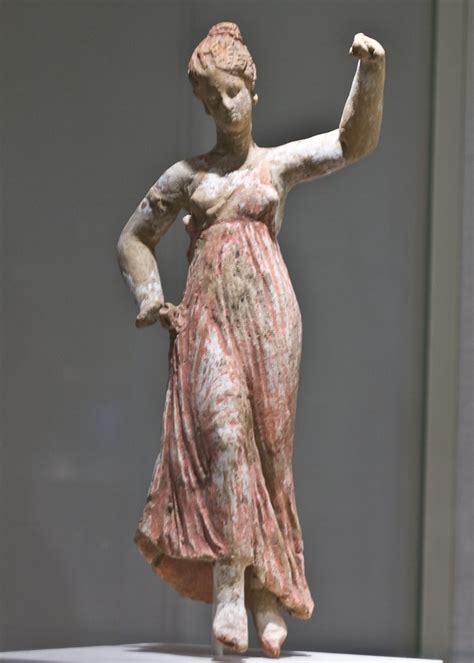 Madame De Pompadour Ancient Greek Terracotta Statuette Of A Dancing