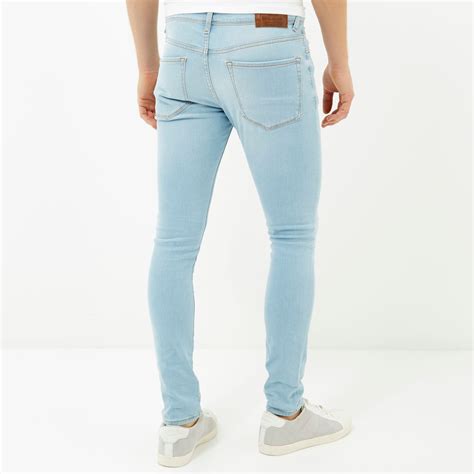 Lyst River Island Light Wash Super Skinny Jeans In Blue For Men