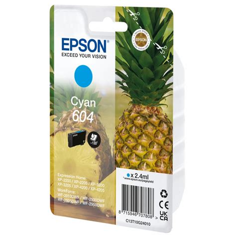 Epson 604 Cartuccia D Inchiostro 1 Pz Originale Resa Standard Ciano