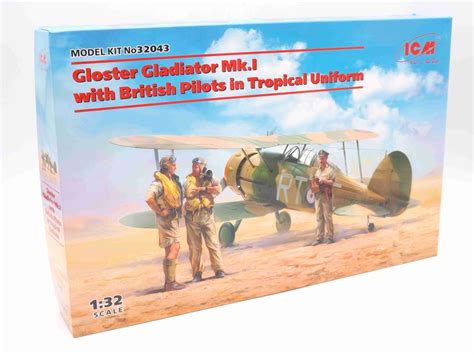 ICM 32043 Gloster Gladiator Mk I Bausatz Flugzeug Modell 1 32 OVP