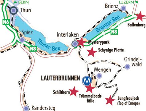 Lauterbrunnen Valley Map