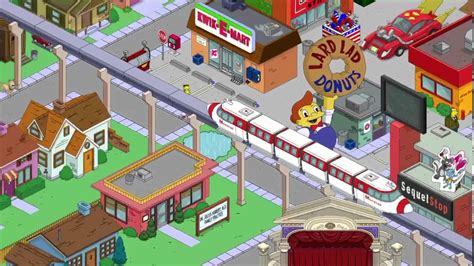 The Simpsons Tapped Out Monorail Ride Springfield Youtube