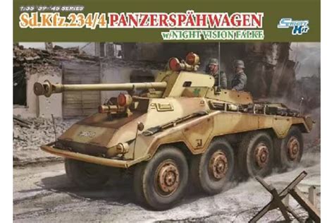 Dragon 1 35 Sd Kfz 234 4 Panzerspähwagen w Night Vision Falke modelbouw