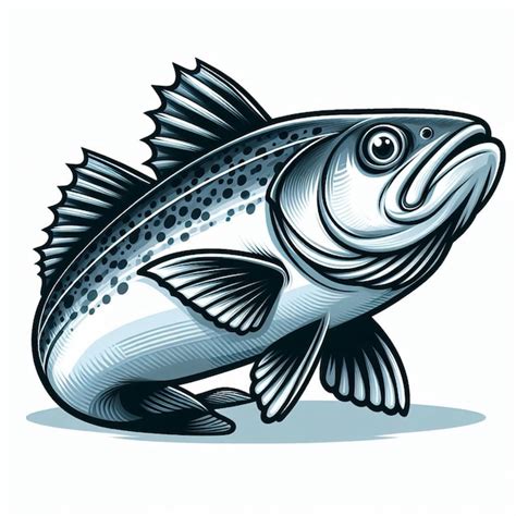 Premium Vector Cute Cod Fish Vector Cartoon Illustration