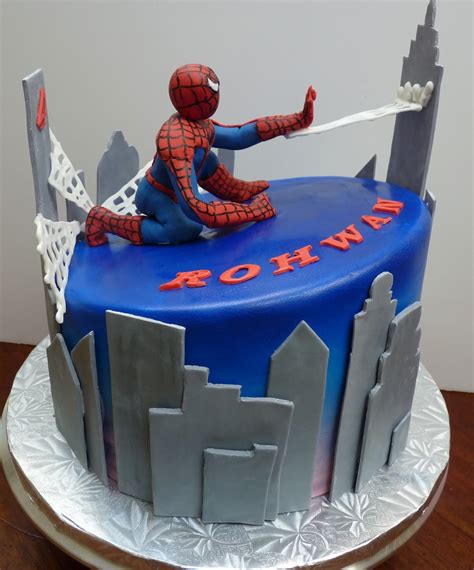 enchanted icing spiderman takes  cake