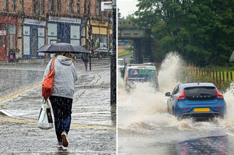 Scotland Weather Scots To Be Lashed With Rain Tomorrow As Met Office Flood Warnings In Place