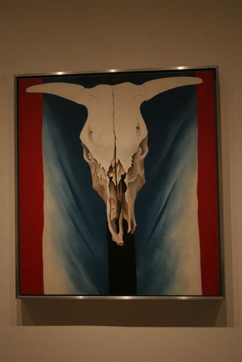 Cows Skull Red White And Blue 1931 Georgia Okeefe Ame Flickr