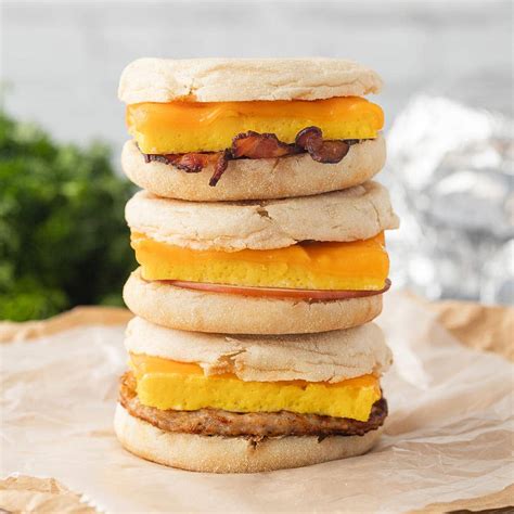 Freezer Breakfast Sandwiches Make Ahead Meal Mom