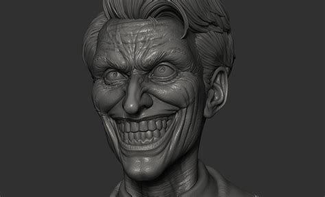 Joker Bust D Model D Printable Cgtrader